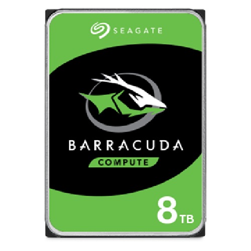 Seagate BarraCuda 8TB 3.5" Internal HDD (ST8000DM004) — SATA III 6Gb/s, 5400 RPM, 256MB Cache, 2-Year Warranty