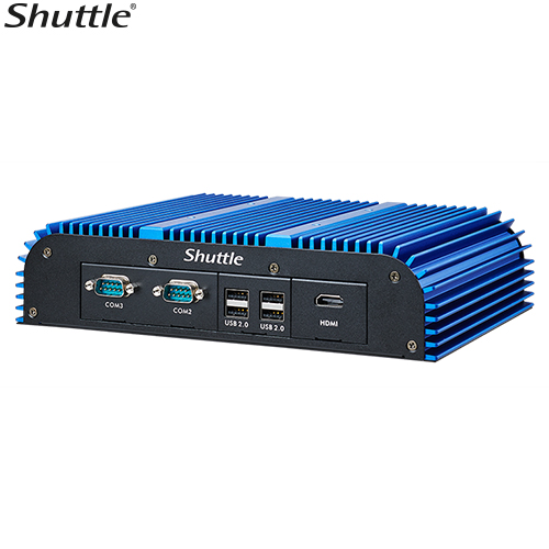 Shuttle BPCWL02 Fan-Less Embedded Box PC with Intel Core i3-8145UE, Dual Intel Gigabit LAN, 2x HDMI, 64GB DDR4 Support, Industrial Serial Ports