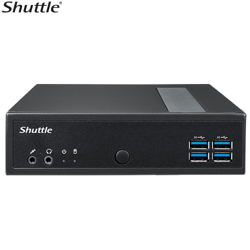 Shuttle DL40N Fanless Mini PC Barebone with Intel Twin Lake-N N150 4-Core Processor, DDR5 4800MHz, Triple Display, Dual 2.5GbE, 8x USB 3.2 Gen1 Ports