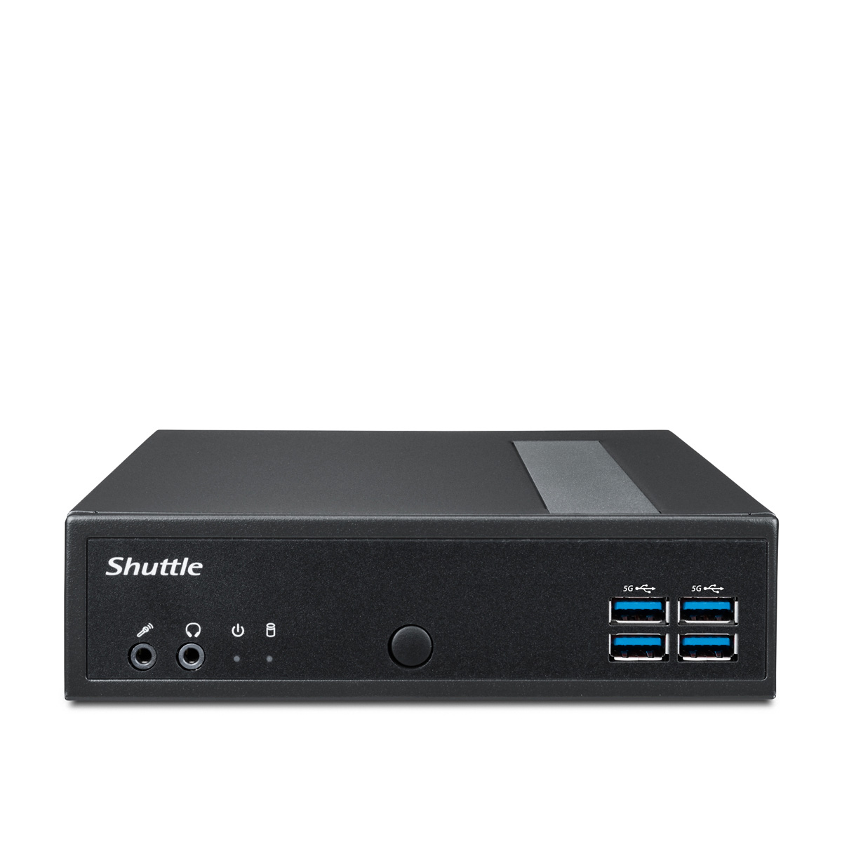 Shuttle DL40N3 Fanless Mini PC Barebone with Intel Core i3-N350 8-Core, DDR5-4800, Dual 2.5G LAN, Triple Display, 8x USB, 65W Adapter