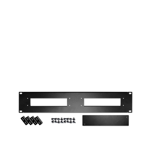 Shuttle PRM01 2U Rack Mount Front Plate for Two Shuttle XPC Slim PCs - Black Powder-Coated Steel