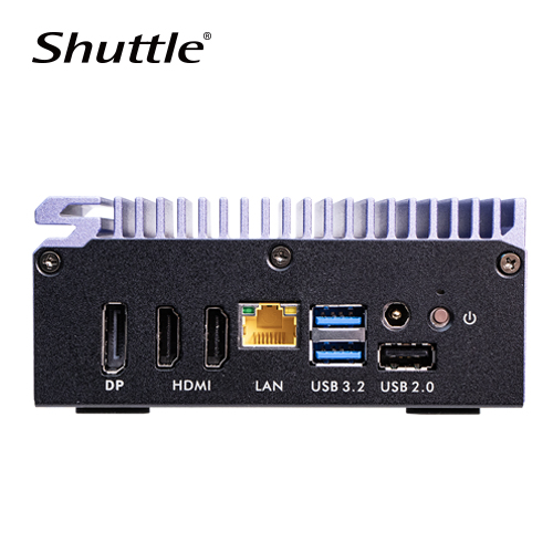Shuttle SPCEL12 Industrial PC, Intel Celeron J6412 Quad-Core, Dual 2.5 GbE, 3x 4K Video Outputs, Fanless, DDR4-3200 Max 32GB