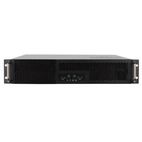 SilverStone RM23-502 2U Rackmount Server Chassis with Dual 5.25" Bays, USB 3.1 Gen1, Supports ATX/Micro-ATX/Mini-ITX Motherboards