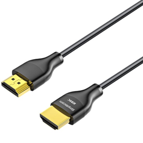 Simplecom CAH520 Ultra High Speed HDMI 2.1 Cable - 48Gbps, 8K@60Hz, 4K@120Hz, 2M Slim Flexible with Gold-Plated Connectors