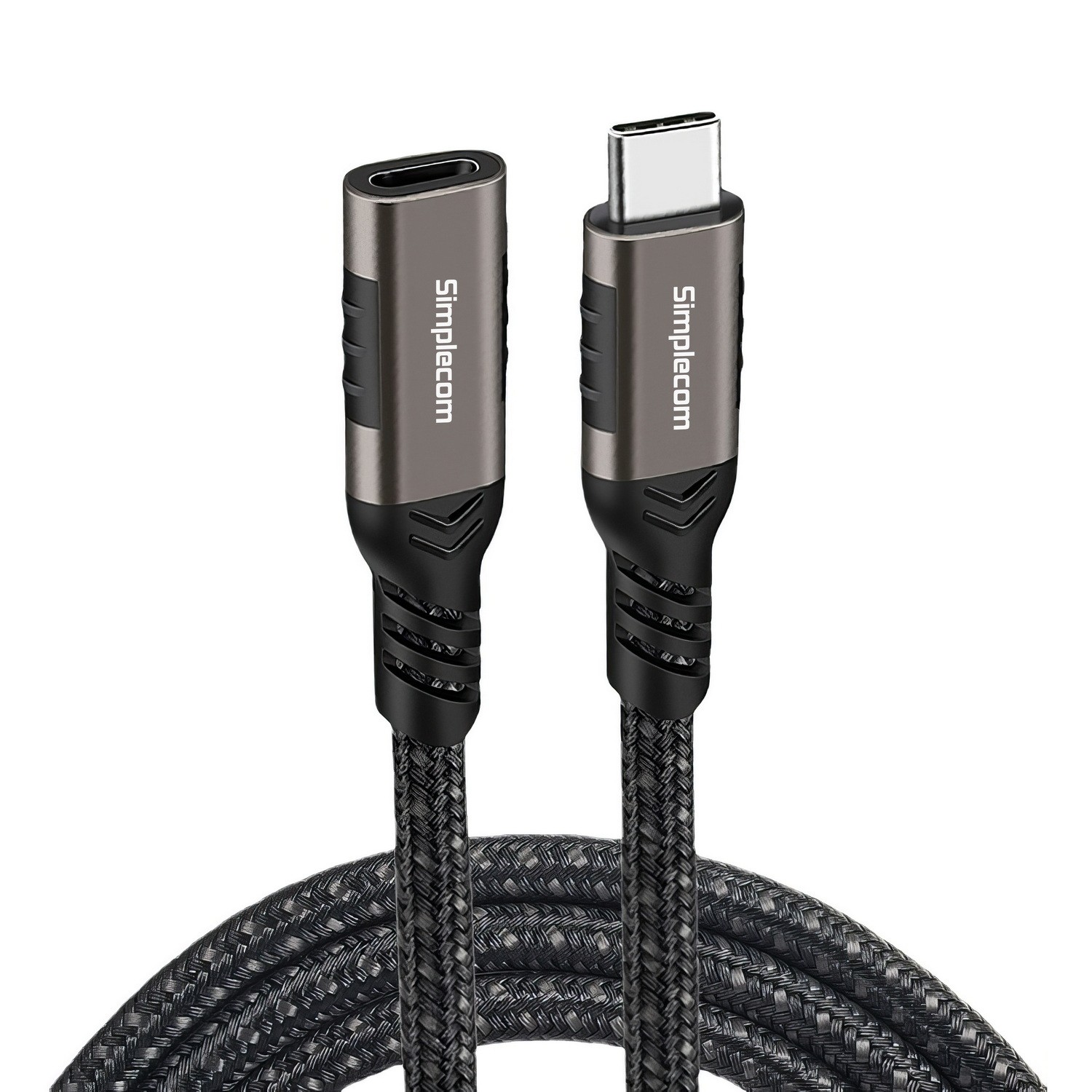Simplecom CAU620 USB-C 3.2 Gen 2x2 Extension Cable 2M with 20Gbps Data, 100W PD Charging & 4K@60Hz Video Support