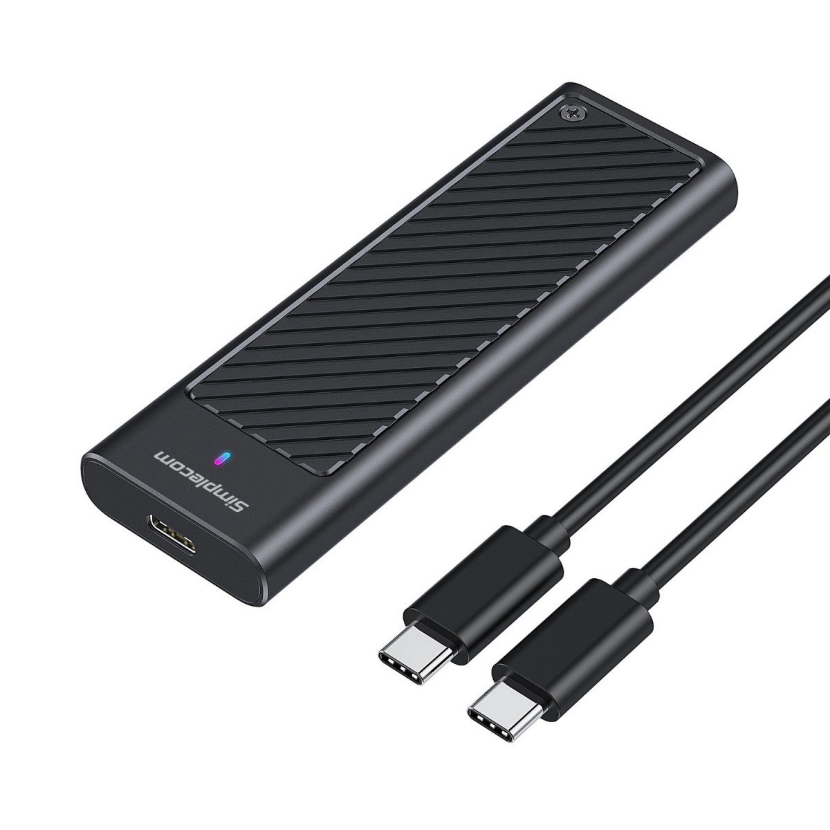 Simplecom SE538 M.2 SSD to USB 3.2 Gen 2x2 USB-C Enclosure - 20Gbps High-Speed NVMe & SATA Dual Protocol External SSD Case