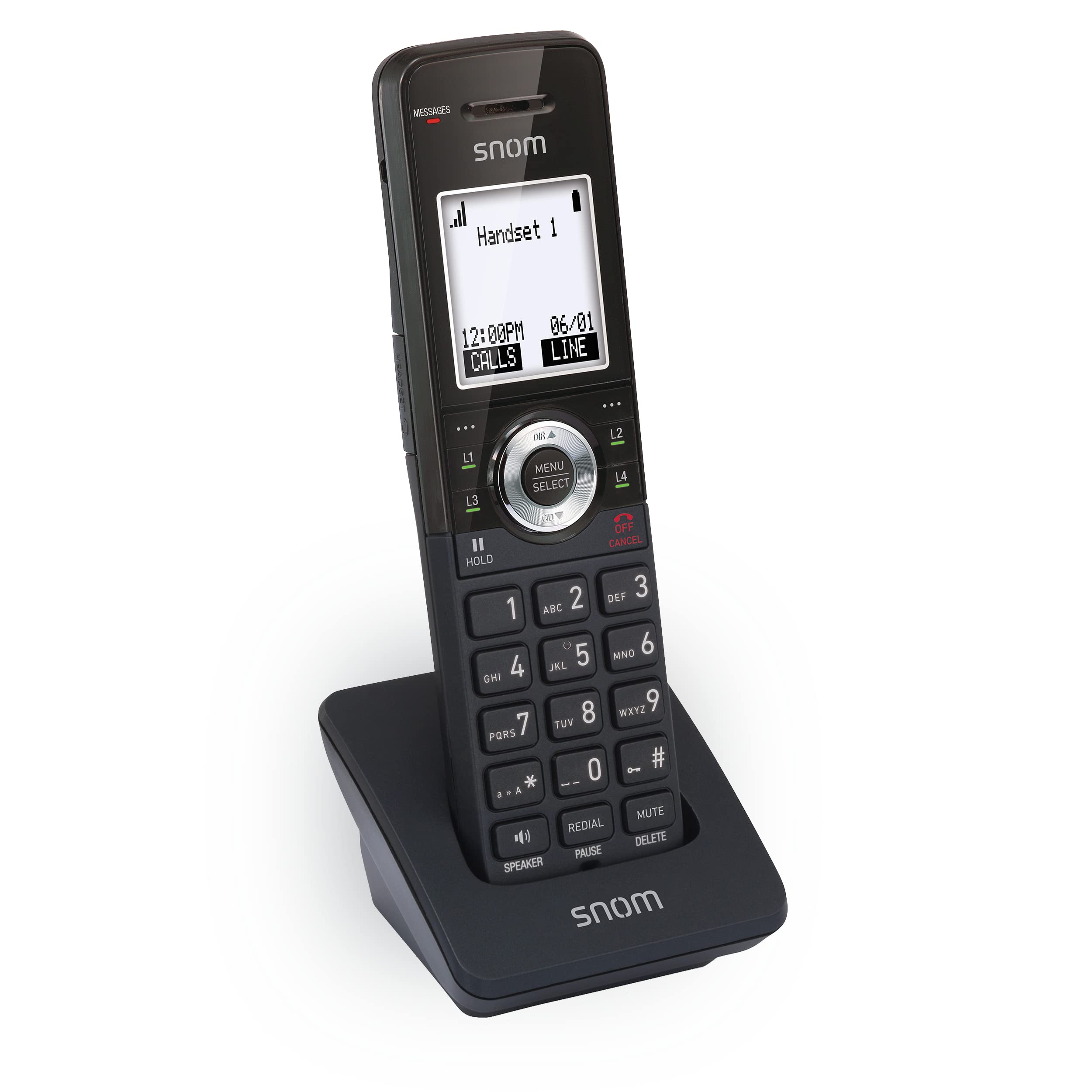 Snom M10 KLE SIP DECT Handset with Backlit Keypad, Headset Jack, 9h Talk Time & 168h Standby