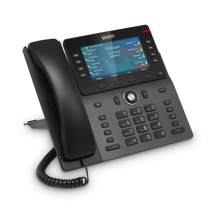 SNOM M58 DECT Desk Phone Handset with 5" Color Display, Bluetooth, HD Audio, Shared Call Emulation & Backlit Keys