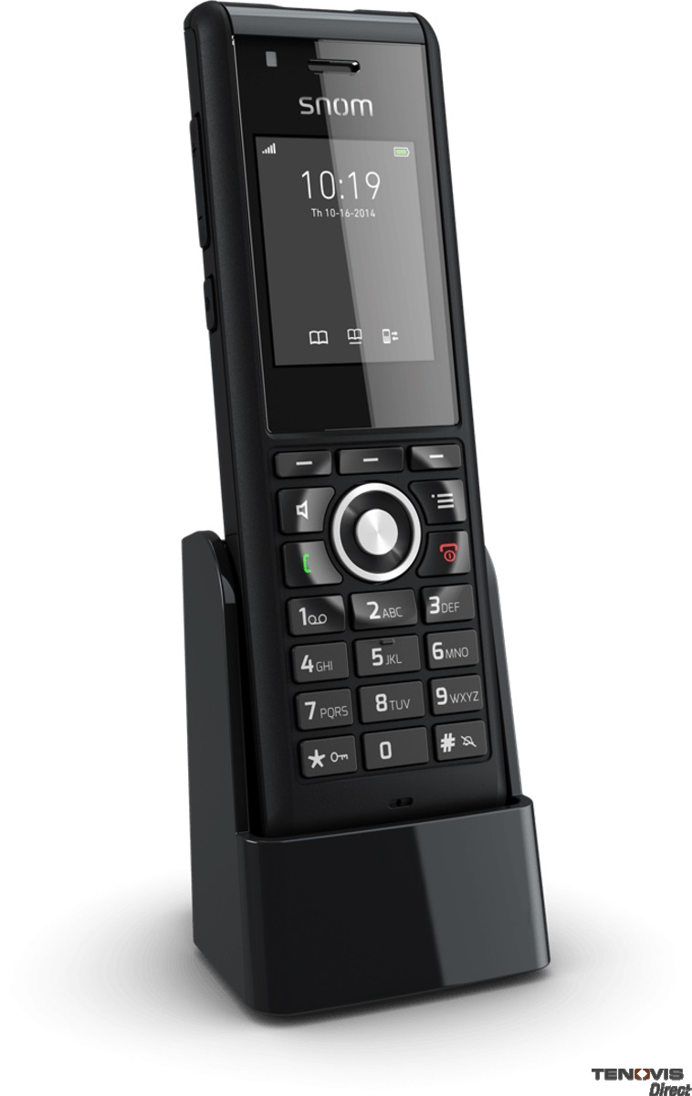SNOM M85 Industrial DECT Handset - Rugged IP65, Bluetooth, 12h Talk Time, Wideband HD Audio