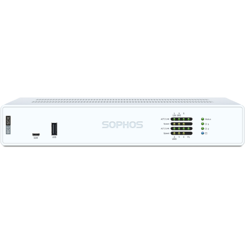 Sophos XGS 108 Desktop Security Firewall Appliance with 12.5 Gbps Firewall Throughput, 6x 2.5GbE Ports & 1x SFP for SMB and Branch Offices