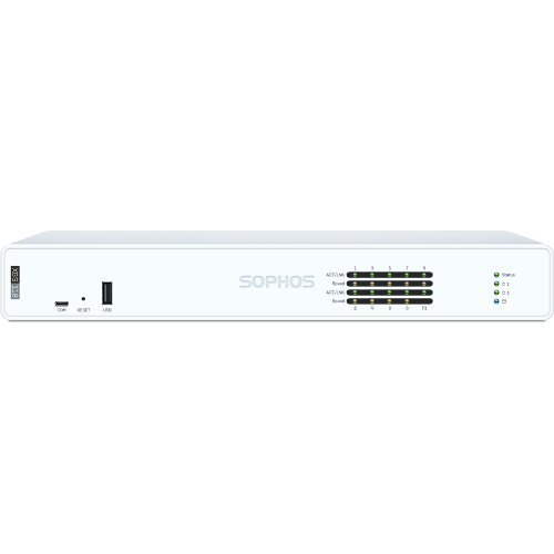Sophos XGS 118 Desktop Security Firewall Appliance with 15.5 Gbps Firewall Throughput, 9x 2.5GbE Ports, 1x SFP, and Optional 5G Expansion