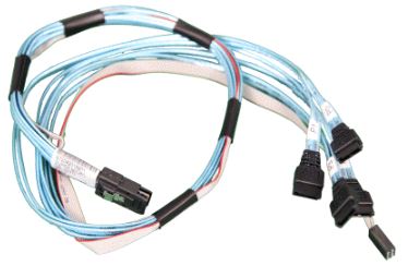 Supermicro MiniSAS (SFF-8087) to 4x SATA Breakout Cable 70cm - High Quality Internal Storage Adapter CBL-0237L