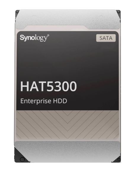 Synology Enterprise Storage HDD 12TB 3.5" SATA 6Gb/s HAT5300 Series - High Performance, 7200 RPM, 512MB Cache, 5-Year Warranty