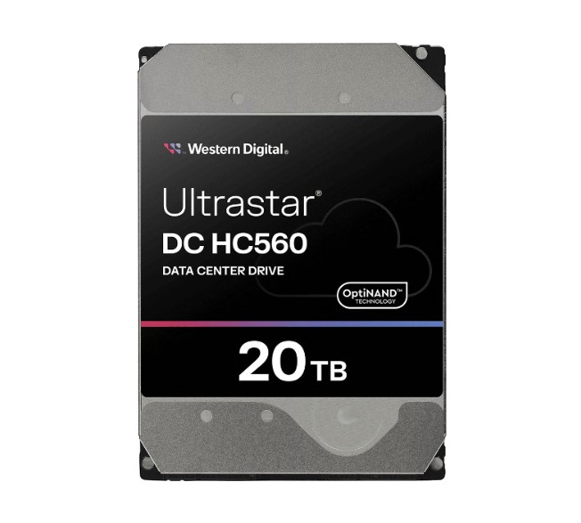 Western Digital Ultrastar DC HC560 20TB 3.5-Inch SATA 6Gb/s 7200 RPM Enterprise HDD with 512MB Cache and 5-Year Warranty
