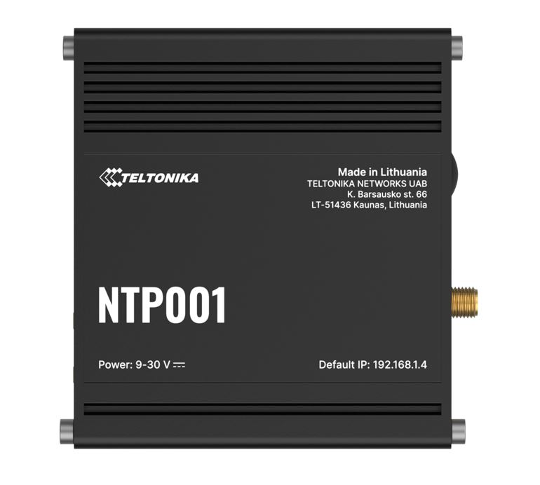 Teltonika NTP001 Stratum-1 GNSS NTP Server with Ethernet, RS232/RS485, ±1ms Accuracy & Robust Security Features