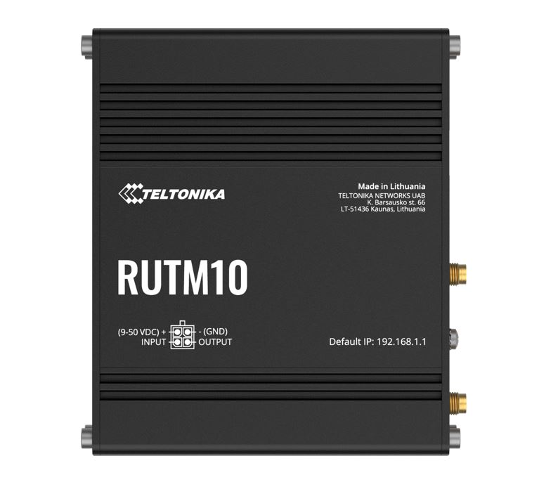 Teltonika RUTM10 Wired Router with 4x Gigabit Ethernet Ports, Dual-Band Wi-Fi 5, 128 VLAN Support, VPN Compatible, PSU Included