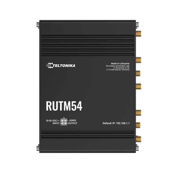 Teltonika RUTM54 Dual SIM 5G Router with eSIM, Telit 5G Modem, Auto-Failover, Dual-Band Wi-Fi 5, 5x Gigabit Ethernet Ports