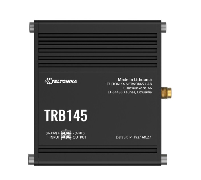 Teltonika TRB145 Industrial Rugged LTE RS485 Gateway | 4G/LTE Cat 1, RS485 Interface, DNP3 & Modbus Compatible, PSU Included