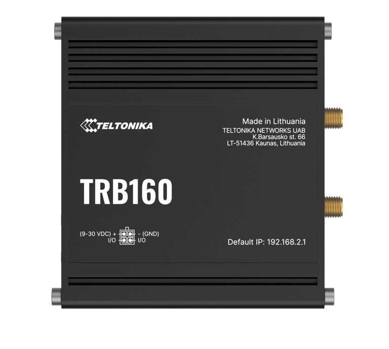 Teltonika TRB160 4G LTE Cat 6 IoT Gateway - Ultra-Small, Energy-Efficient with USB Type-C & Gigabit Ethernet, Up to 300 Mbps Download