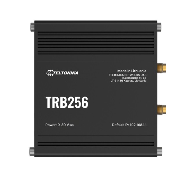 Teltonika TRB256 Industrial IoT Gateway with 4G LTE Cat M1/NB-IoT Dual SIM, 450 MHz Band, Auto-Failover & Backup WAN Support