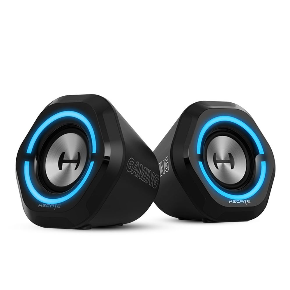 Edifier G1000 Gaming 2.0 Bluetooth Speakers System with RGB Lighting, USB & AUX Input, 5W RMS - Black