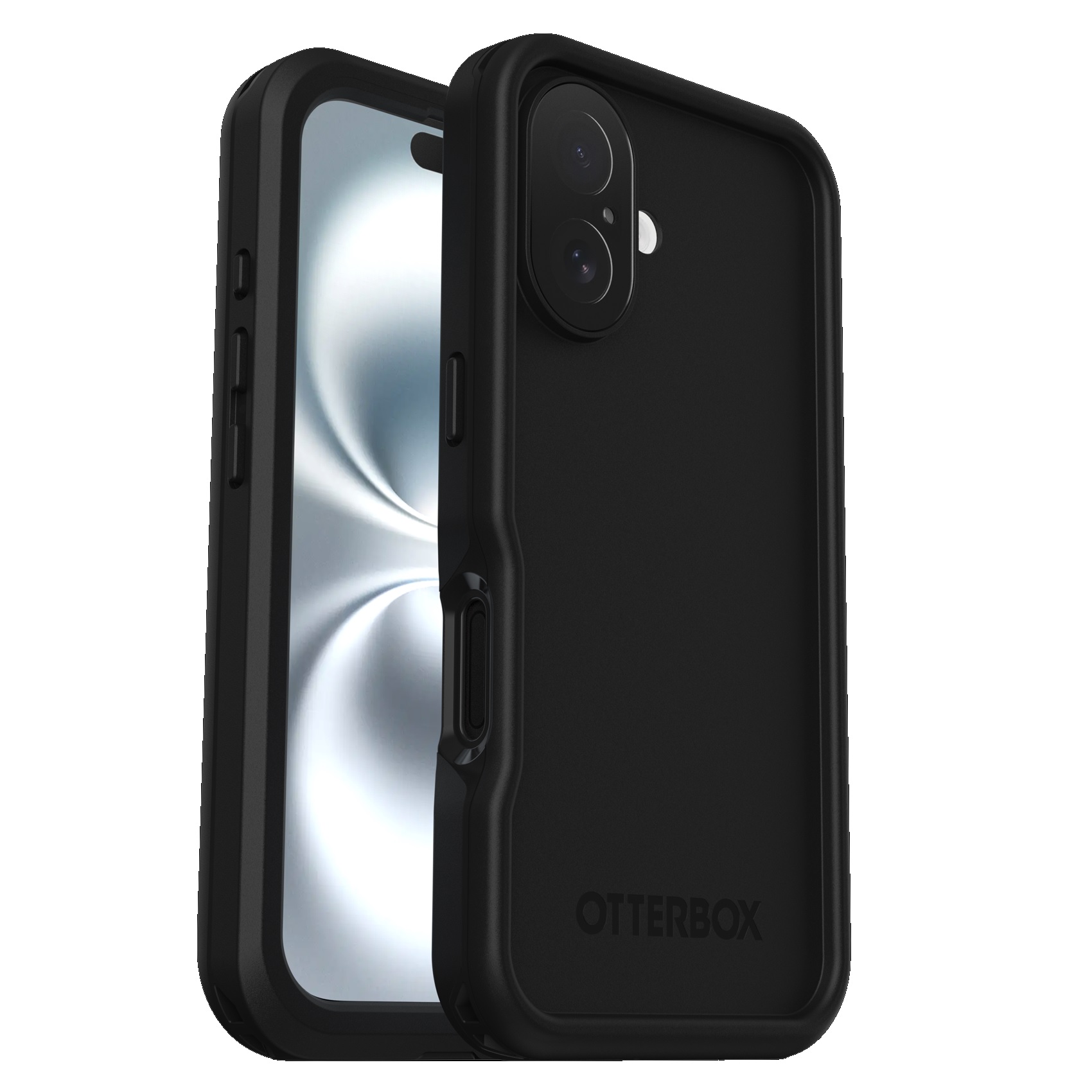 OtterBox FRE MagSafe Case for Apple iPhone 16 (6.1") Black - Waterproof IP68, DROP+ Military Grade, Built-In Screen Protector, Eco-Friendly 7 Year Warranty