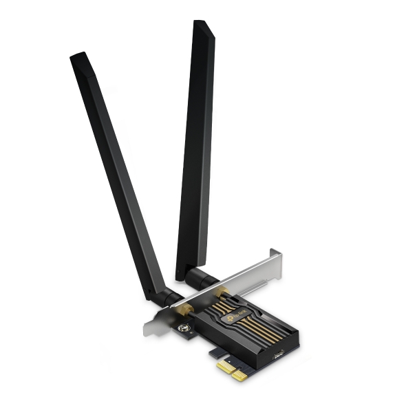 TP-Link Archer TBE552E BE9300 Wi-Fi 7 Bluetooth 5.4 Tri-Band PCIe Adapter – 5760 Mbps (6 GHz) + 2880 Mbps (5 GHz) + 688 Mbps (2.4 GHz)