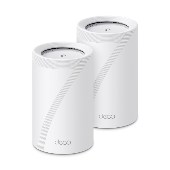 TP-Link Deco BE68 BE14000 Tri-Band Wi-Fi 7 Mesh System (2-Pack) | 14 Gbps Wireless, Multi-Gig Ports, MLO, Wired & Wireless Backhaul