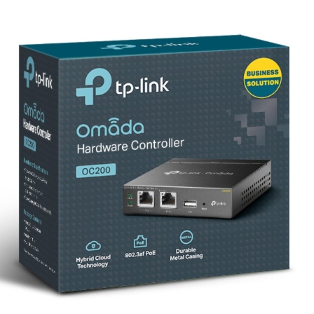 TP-Link OC200 Omada Cloud Controller – Centralised Network Management for Up to 100 APs, JetStream Switches & SafeStream Routers with PoE Support