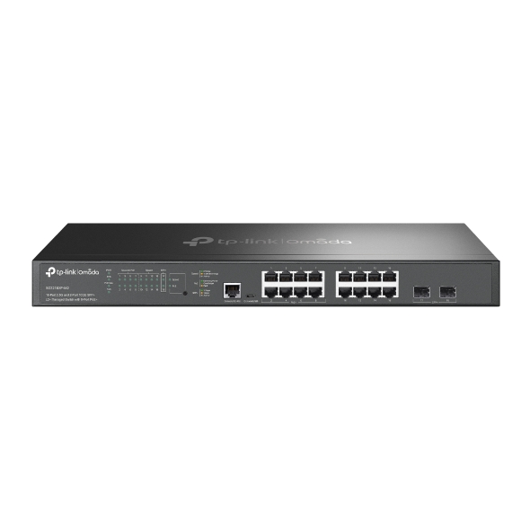 TP-Link Omada SG3218XP-M2 16-Port 2.5G RJ45 & 2-Port 10G SFP+ L2+ Managed Switch with 8-Port PoE+ and Omada SDN Integration