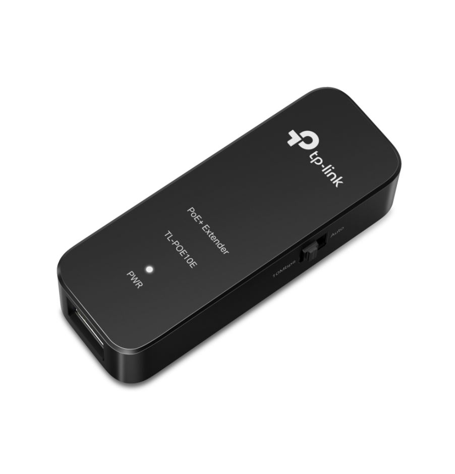 TP-Link POE10E Omada Fast Ethernet PoE+ Extender with 1x 10/100 Mbps RJ45 PoE In and 1x 10/100 Mbps RJ45 PoE Out Port, 20W Output Power, Plug-and-Play