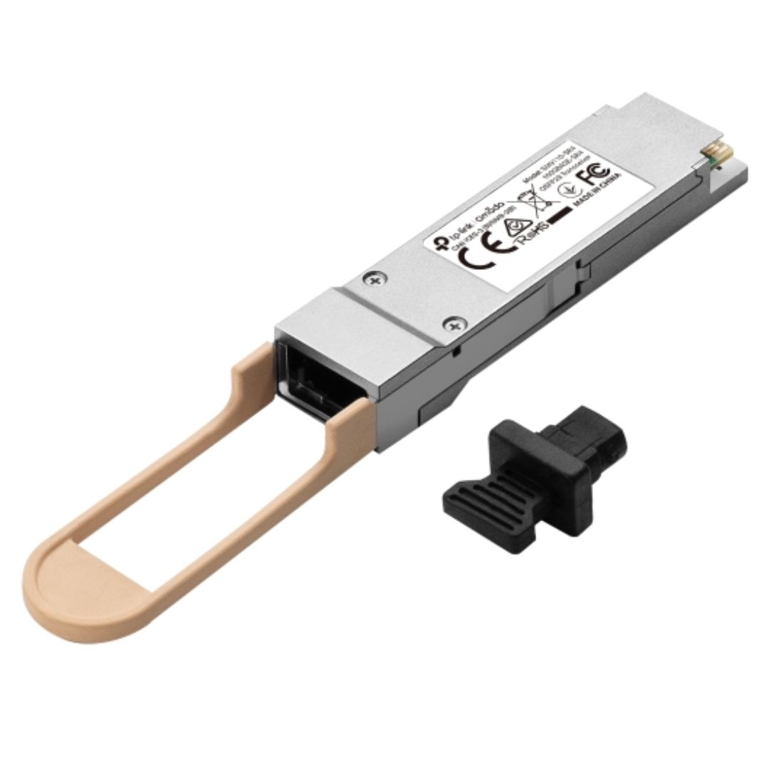 TP-Link SM9110-SR4 Omada 100GBASE-SR4 QSFP28 Multimode Transceiver, Dual Rate 103.125Gbps & 41.2Gbps, 850nm, MTP/MPO-12, 100m Over OM4 Fiber