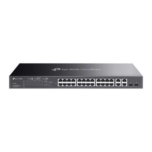 TP-Link T1500-28PCT (TL-SL2428P) JetStream 24-Port 10/100Mbps + 4-Port Gigabit Smart PoE+ Switch with 250W PoE Budget & Omada Cloud Management