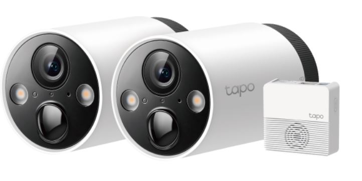 TP-Link Tapo C420S2 2-Camera Wire-Free 4MP 2K QHD Smart Security Camera System with Night Vision and Two-Way Audio