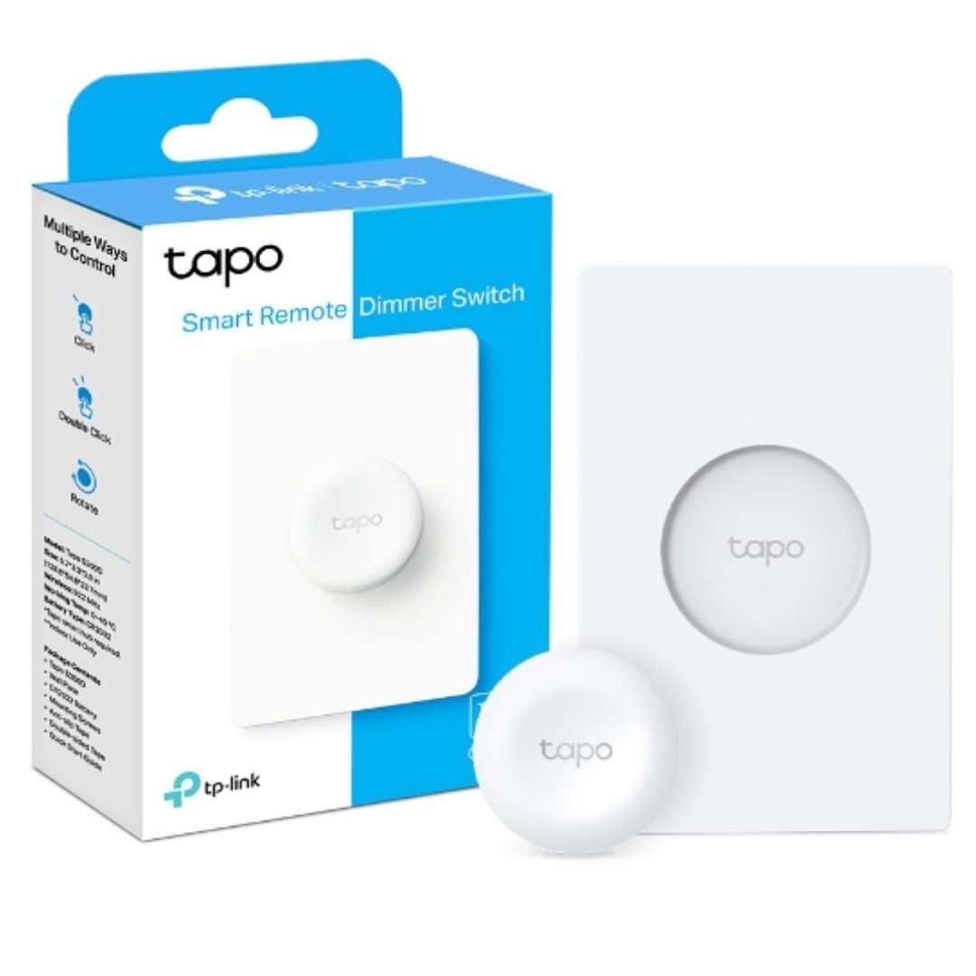 TP-Link Tapo S200D Smart Remote Dimmer Switch with Custom Actions, Multi-Location Control & Long Battery Life