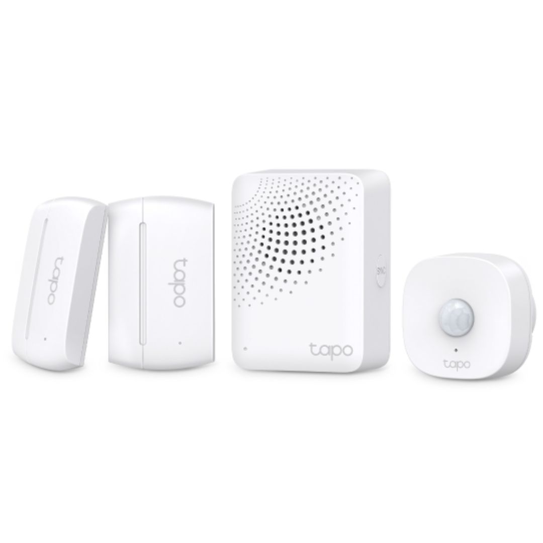 TP-Link Tapo T30 KIT Smart Sensor Starter Kit with H100 Hub, T100 Motion Sensor, and T110 Contact Sensors for Home Security