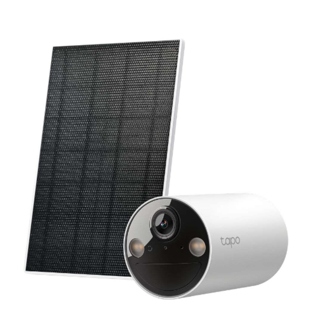 TP-Link Tapo TC82 KIT Solar-Powered Wireless Security Camera Kit with 2K 3MP Resolution, Colour Night Vision, Smart Person Detection & 512GB microSD Storage Support