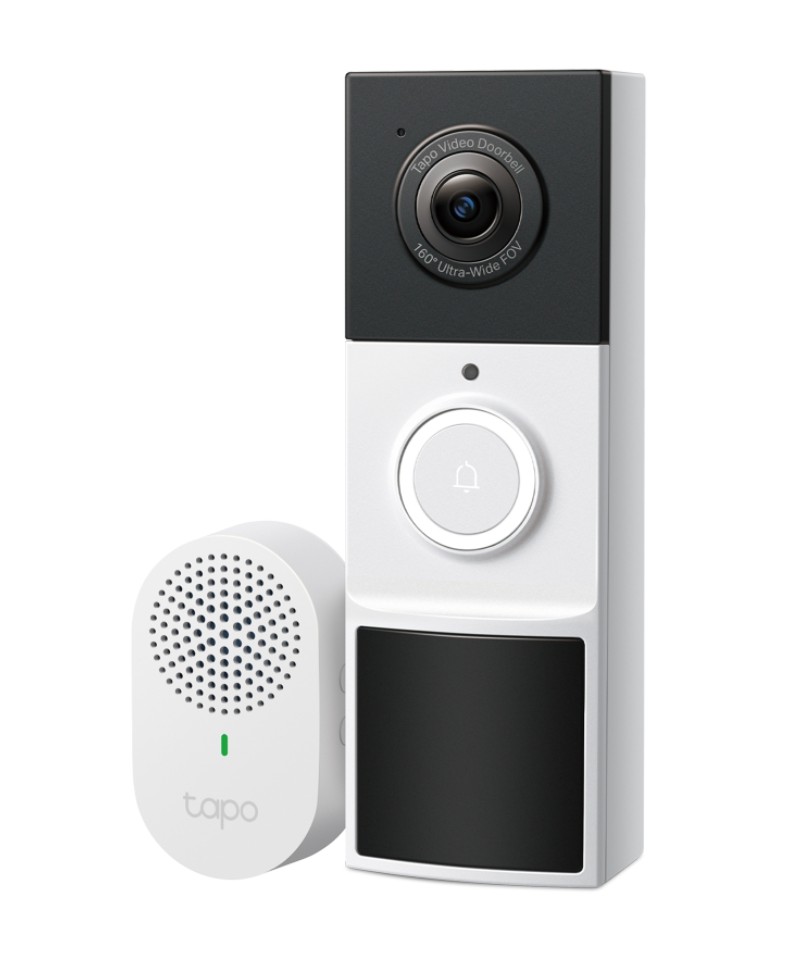 TP-Link Tapo TD21 2K 3MP Video Doorbell Camera - 6-Month Battery, 160° Ultra-Wide View, AI Detection, Full-Color Night Vision, Two-Way Audio, IP65 Weatherproof
