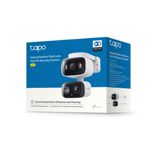 TP-Link TC34 Dual Lens 2K 3MP Indoor/Outdoor Pan Tilt Security Camera with AI Detection, Night Vision & 2-Way Audio
