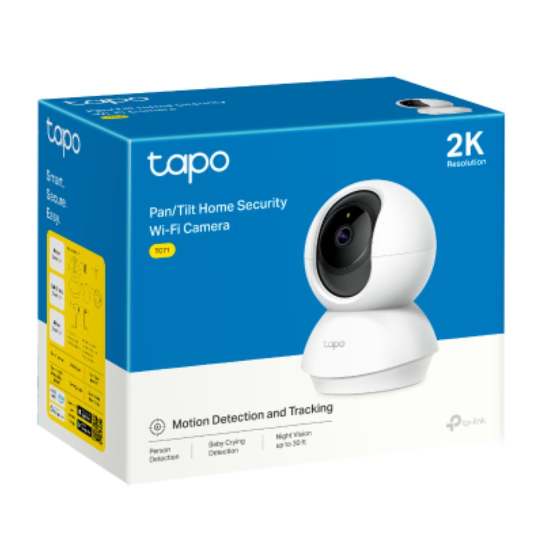 TP-Link TC71 Pan/Tilt 2K 3MP Home Security Wi-Fi Camera with Two-Way Audio, Night Vision & Motion Detection