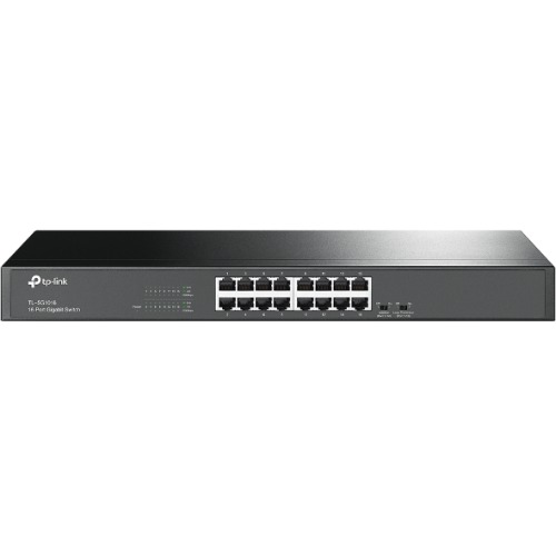 TP-Link TL-SG1016 16-Port Gigabit Rackmount Unmanaged Switch with 32Gbps Switching Capacity and Energy-Efficient Technology