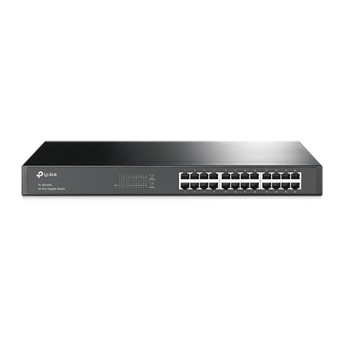 TP-Link TL-SG1024 24-Port Gigabit Rackmount Unmanaged Switch with 48Gbps Switching Capacity, Energy-Efficient and Plug & Play
