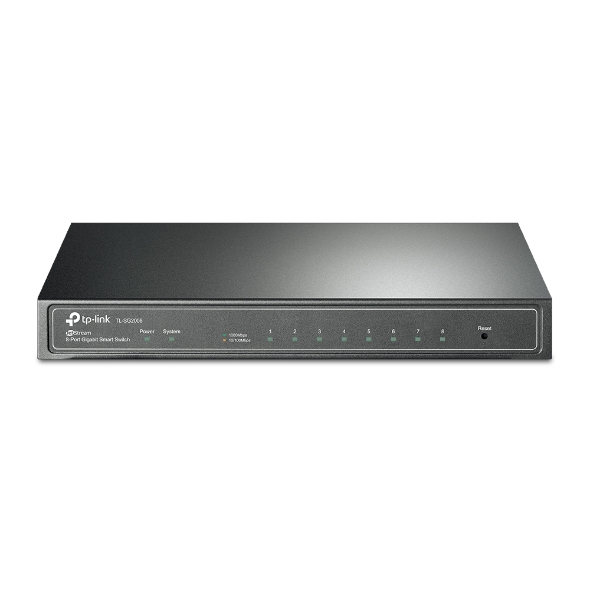 TP-Link TL-SG2008 JetStream 8-Port Gigabit Smart Switch with Omada SDN, Fanless Design, Static Routing & Advanced L2+/L2 Features