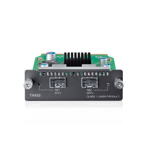 TP-Link TX432 10-Gigabit 2-Port SFP+ Module – Dual 10G SFP+ Ports Compatible with TP-Link T3700 and T2700 Switch Series