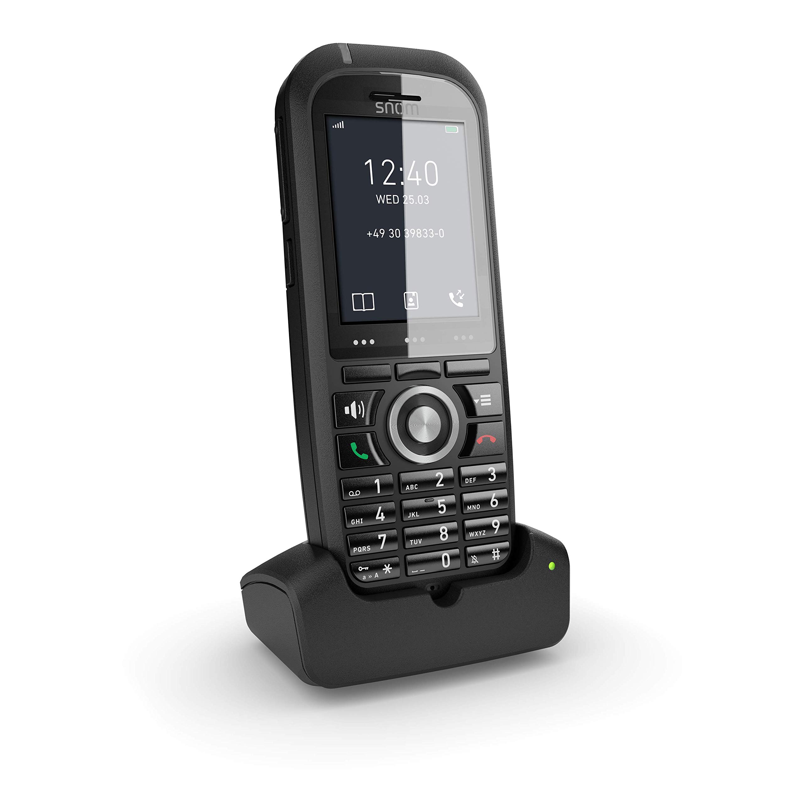 Snom M70 Rugged IP DECT Handset with Bluetooth, Alarm Function, HD Audio, Protective Cover & LCD Color Screen
