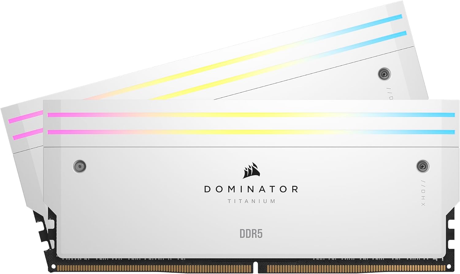 Corsair DOMINATOR TITANIUM RGB 64GB (2x32GB) DDR5 6600MT/s CL32 Intel XMP 3.0 Memory Kit - White