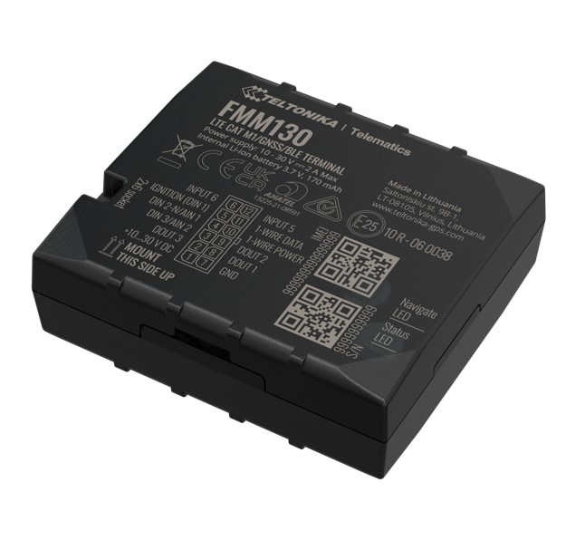 Teltonika FMM130 Advanced CAT M1 LTE GNSS BLE Tracker with Internal Antennas & Backup Battery