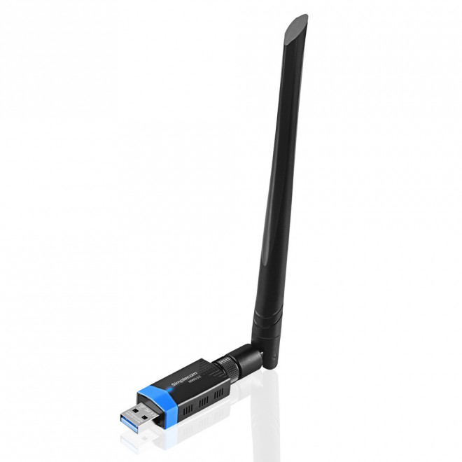 Simplecom NW632 Dual Band AC1200 Wi-Fi 5 & Bluetooth 5.0 USB 3.0 Adapter with 5dBi High Gain Antenna
