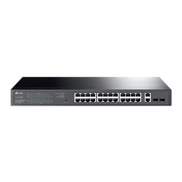 TP-Link TL-SG1428PE 28-Port Gigabit Easy Smart Switch with 24-Port PoE+ and 56Gbps Switching Capacity - Rack Mountable