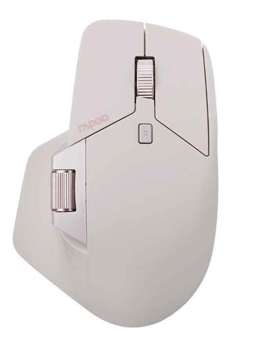 Rapoo MT760L Pink Multi-mode Wireless Mouse with Bluetooth 5.0, 2.4G, Adjustable 800-4000 DPI, 11 Programmable Buttons, Ergonomic Design